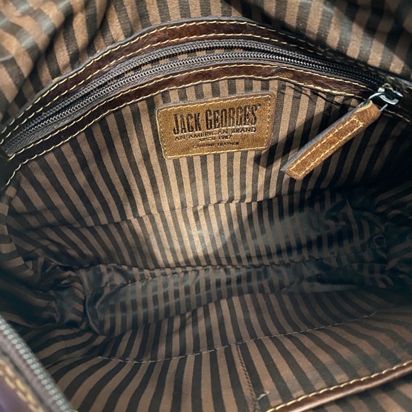 🖤Vintage Leather Jack George’s Handbag - Picture 8 of 9